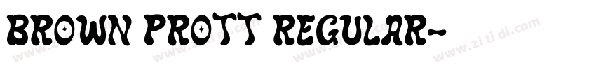 brown prott regular字体转换